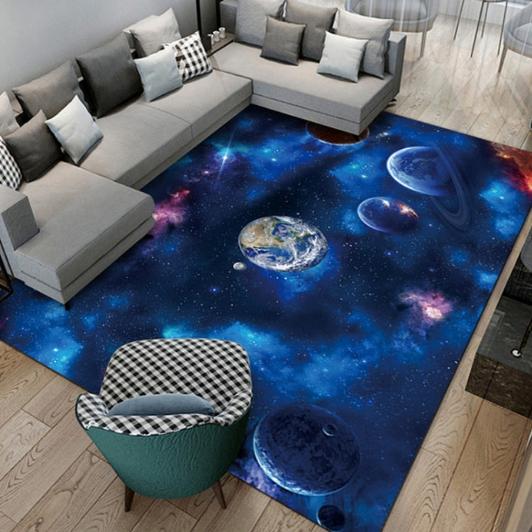 3D Visual Cartoon Cosmic Planet Living Room Carpet, Size: 40x60cm(RZ Cosmic Planet 8)