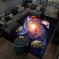 3D Visual Cartoon Cosmic Planet Living Room Carpet, Size: 50x80cm(Cosmic Planet 5)