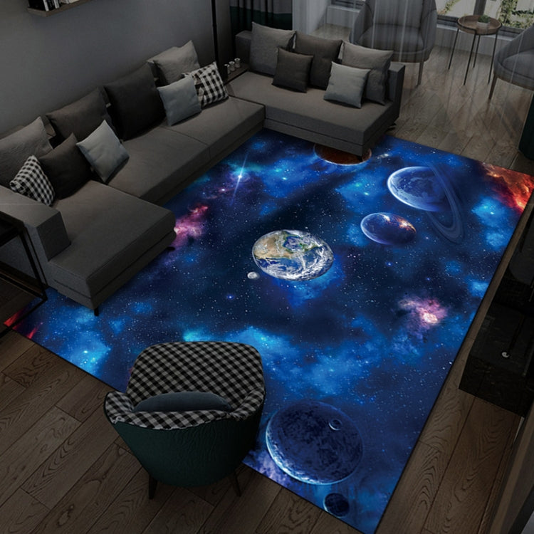3D Visual Cartoon Cosmic Planet Living Room Carpet, Size: 60x90cm(Cosmic Planet 4)