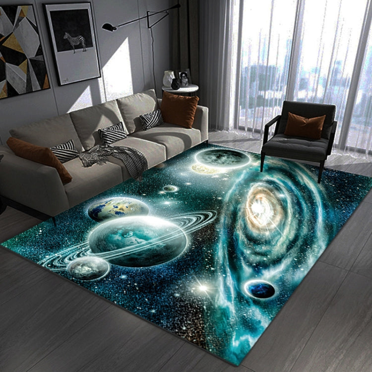 3D Visual Cartoon Cosmic Planet Living Room Carpet, Size: 60x90cm(RZ Cosmic Planet 8)