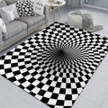 3D Stereo Rectangular Visual Geometric Living Room Carpet, Size: 50x80cm(06)