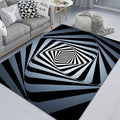 3D Stereo Rectangular Visual Geometric Living Room Carpet, Size: 50x80cm(09)