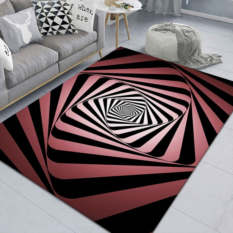 3D Stereo Rectangular Visual Geometric Living Room Carpet, Size: 50x80cm(11)