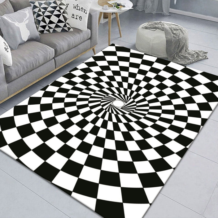3D Stereo Rectangular Visual Geometric Living Room Carpet, Size: 50x80cm(12)