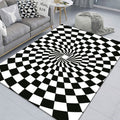 3D Stereo Rectangular Visual Geometric Living Room Carpet, Size: 120x160cm(12)