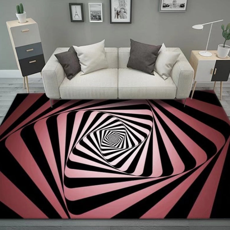 3D Stereo Rectangular Visual Geometric Living Room Carpet, Size: 120x160cm(Cosmic Starry Sky)