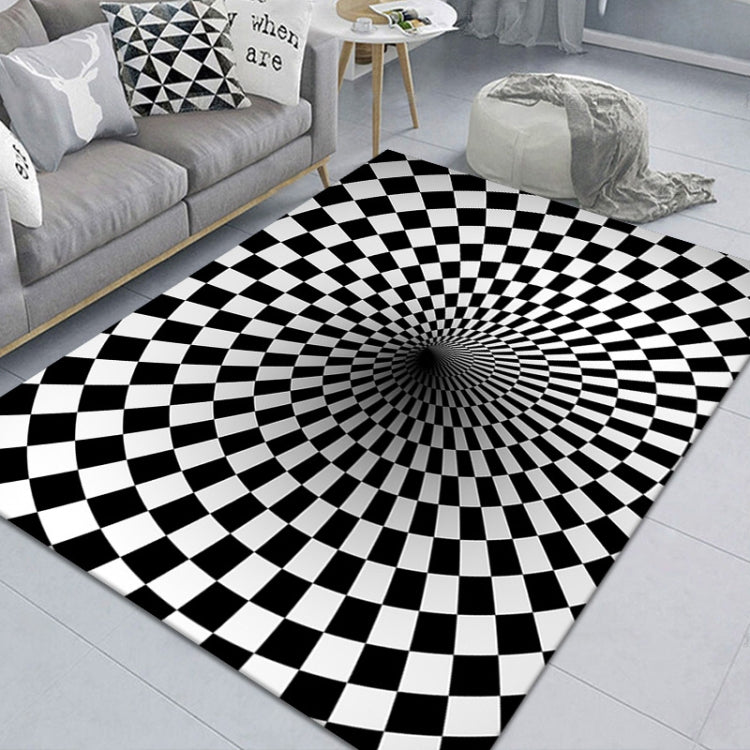 3D Stereo Rectangular Visual Geometric Living Room Carpet, Size: 140x200cm(06)