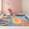 Modern Abstract Geometric Living Room Rug Coffee Table Cushion, Size: 50x80cm(04)
