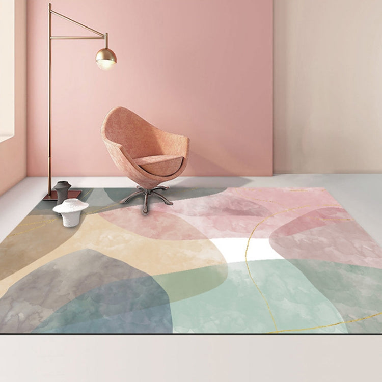 Modern Abstract Geometric Living Room Rug Coffee Table Cushion, Size: 50x80cm(08)