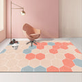 Modern Abstract Geometric Living Room Rug Coffee Table Cushion, Size: 50x80cm(09)
