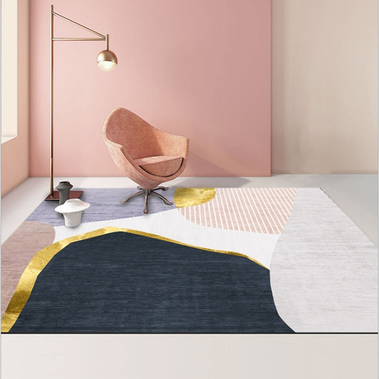 Modern Abstract Geometric Living Room Rug Coffee Table Cushion, Size: 60x90cm(13)