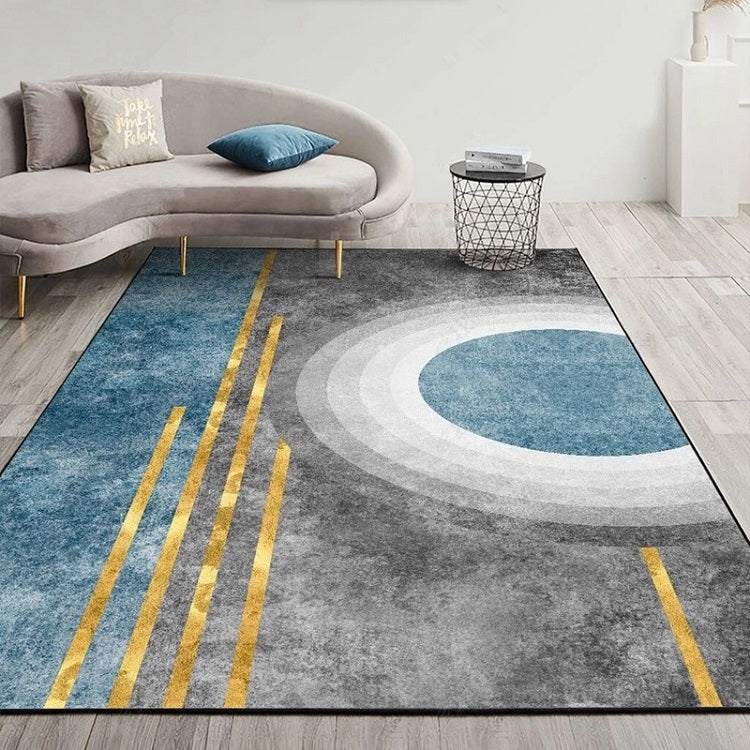 Modern Abstract Geometric Living Room Rug Coffee Table Cushion, Size: 60x90cm(19)