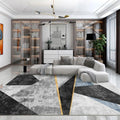 Modern Abstract Geometric Living Room Rug Coffee Table Cushion, Size: 60x90cm(24)