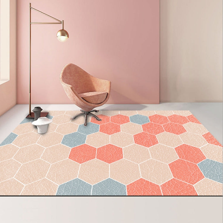 Modern Abstract Geometric Living Room Rug Coffee Table Cushion, Size: 80x120cm(09)