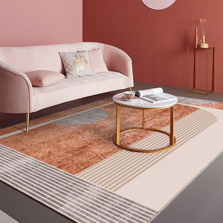 Modern Abstract Geometric Living Room Rug Coffee Table Cushion, Size: 80x120cm(15)