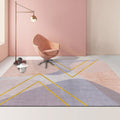Modern Abstract Geometric Living Room Rug Coffee Table Cushion, Size: 80x160cm(05)