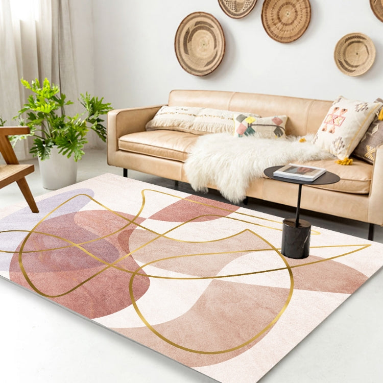 Modern Abstract Geometric Living Room Rug Coffee Table Cushion, Size: 80x200cm(06)