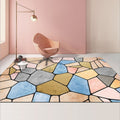 Modern Abstract Geometric Living Room Rug Coffee Table Cushion, Size: 120x160cm(11)