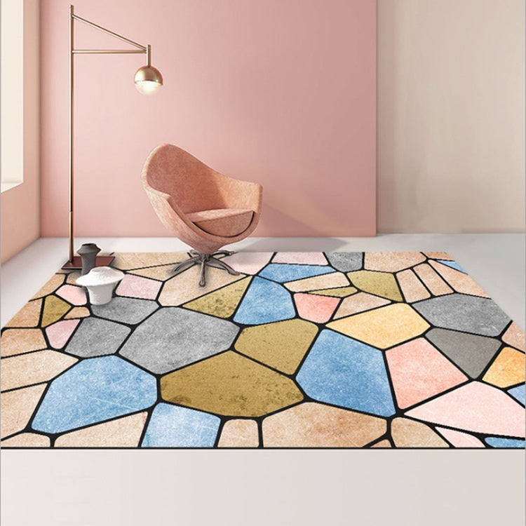 Modern Abstract Geometric Living Room Rug Coffee Table Cushion, Size: 140x200cm(11)