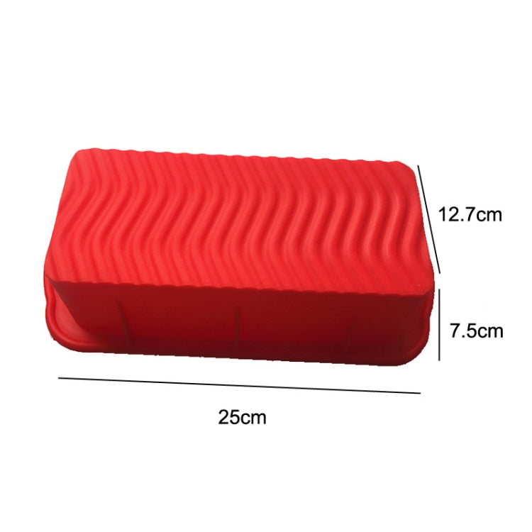 Silicone Pizza Toast Box Long Cake Mold(Red)