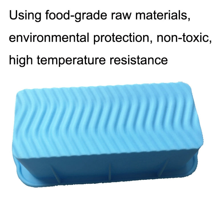 Silicone Pizza Toast Box Long Cake Mold(Blue)