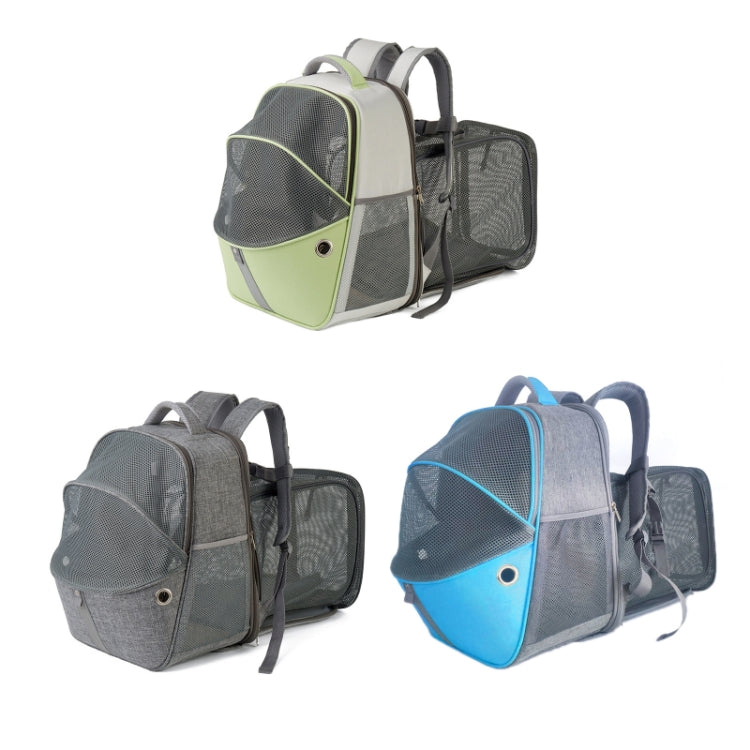LDLC QS-067 Outdoor Breathable Can Expand Portable Pet Bag(Royal Blue)