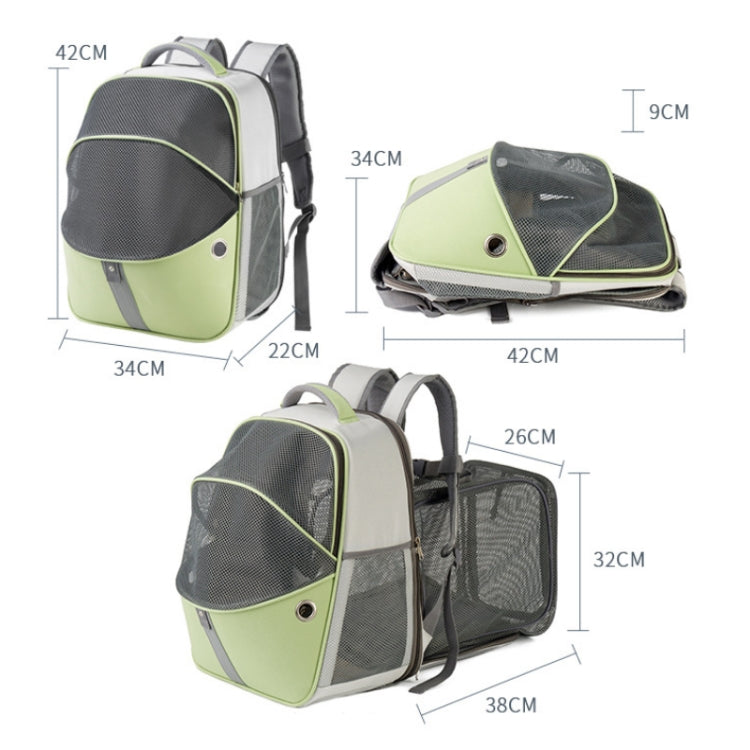 LDLC QS-067 Outdoor Breathable Can Expand Portable Pet Bag(Royal Blue)