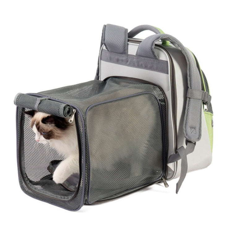 LDLC QS-067 Outdoor Breathable Can Expand Portable Pet Bag(Royal Blue)