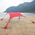 Outdoor Beach Lycra Canopy Camping Tent Sunshade Fishing Tent, Size: 210x160x150cm(Red)