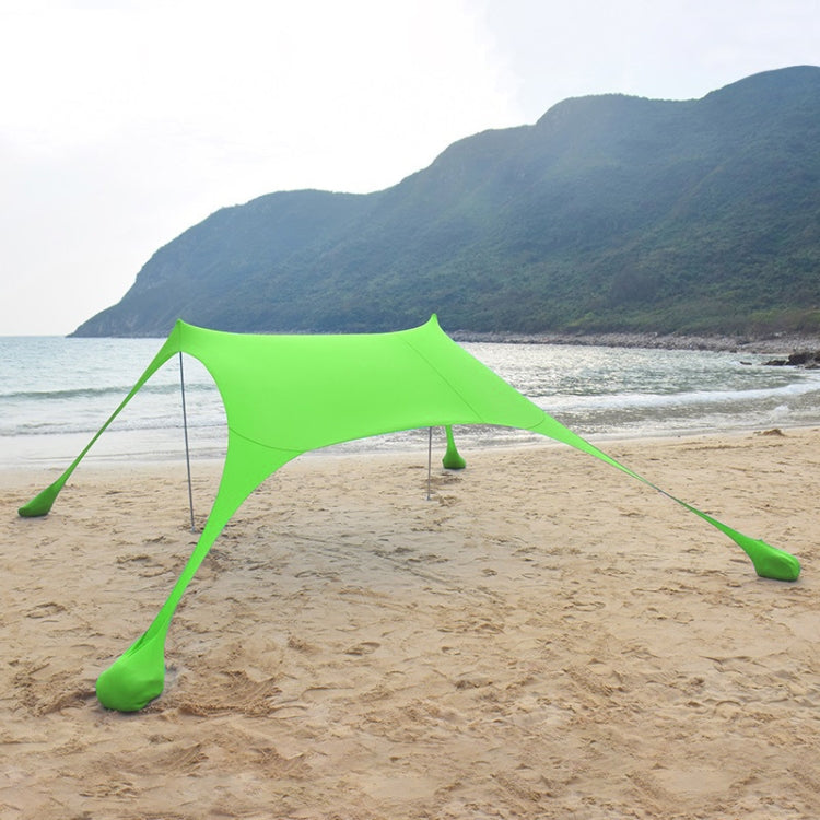 Outdoor Beach Lycra Canopy Camping Tent Sunshade Fishing Tent, Size: 210x160x150cm(Green)
