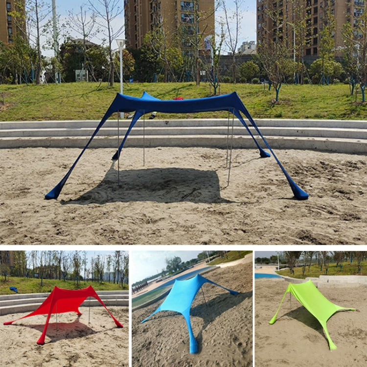 Outdoor Beach Lycra Canopy Camping Tent Sunshade Fishing Tent, Size: 210x200x150cm(Green)