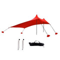 Outdoor Beach Lycra Canopy Camping Tent Sunshade Fishing Tent, Size: 210x160x150cm(Red)