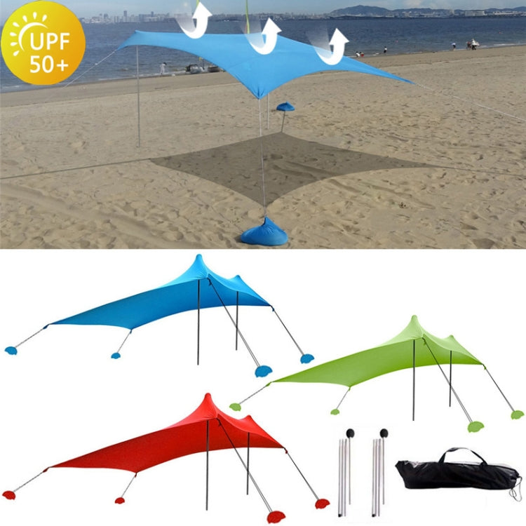 Outdoor Beach Lycra Canopy Camping Tent Sunshade Fishing Tent, Size: 300x300x200cm(Green)