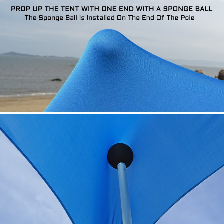 Outdoor Beach Lycra Canopy Camping Tent Sunshade Fishing Tent, Size: 300x300x200cm(Green)