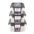Refrigerator Refrigerated Storage Stainless Steel Airtight Crisper, Capacity: Square 3 PCS/Set