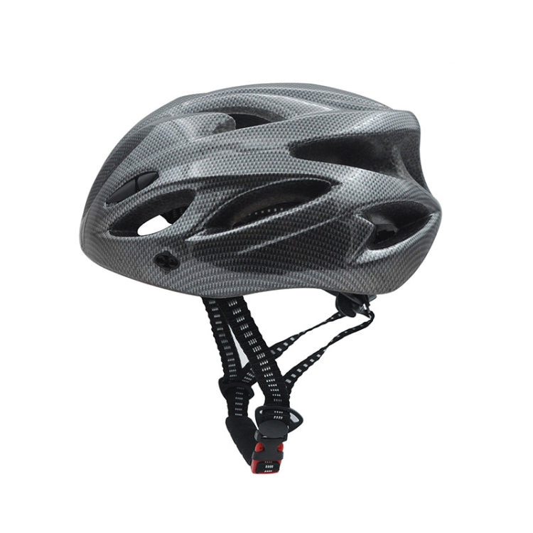 Unisex Cycling Bike One-piece Helmet (Fiber Black)