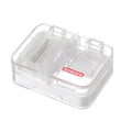 Imakara Mini Square Portable Sealed Medicine Cutter Dispenser Box(White)