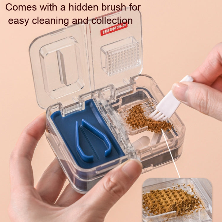 Imakara Mini Square Portable Sealed Medicine Cutter Dispenser Box(Red)