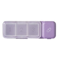 TR017 Portable Medicine Cutter Portable Mini 7 Days Sealed Separate Medicine Box(Purple)