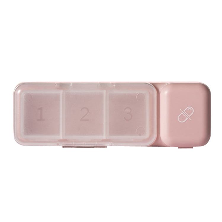 TR017 Portable Medicine Cutter Portable Mini 7 Days Sealed Separate Medicine Box(Pink)