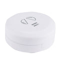 Double-layer Round Eight Grids Portable Medicine Box with Cutter(White)