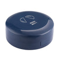 Double-layer Round Eight Grids Portable Medicine Box with Cutter(Blue)