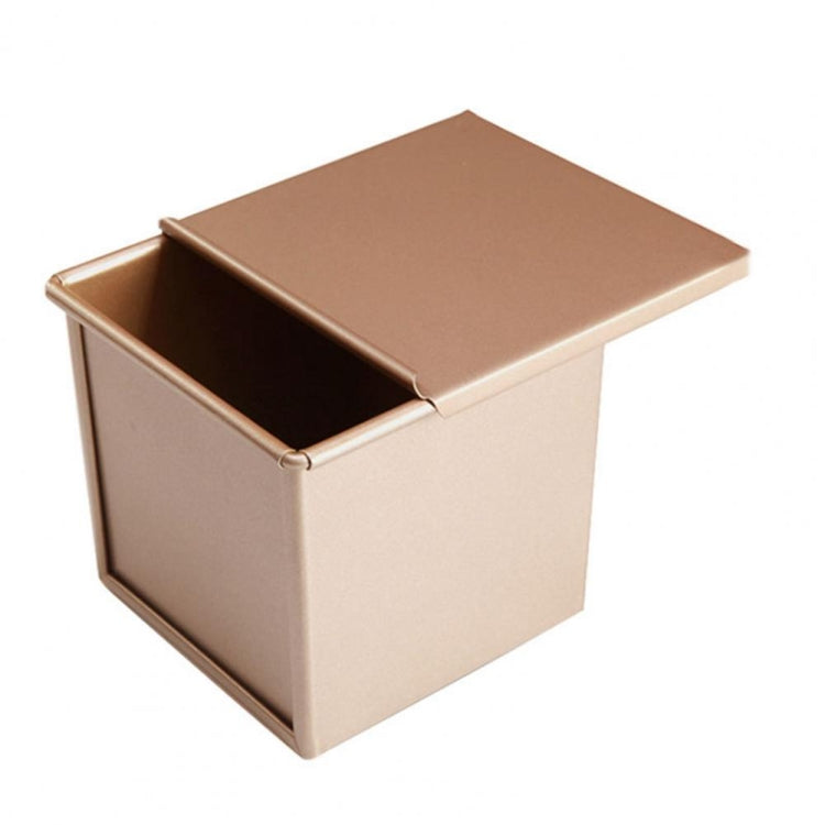 Square Toast Box Non-Stick Water Cube Toast Mold, Style: 8772 8x7.5x6.5cm No Ripple Gold