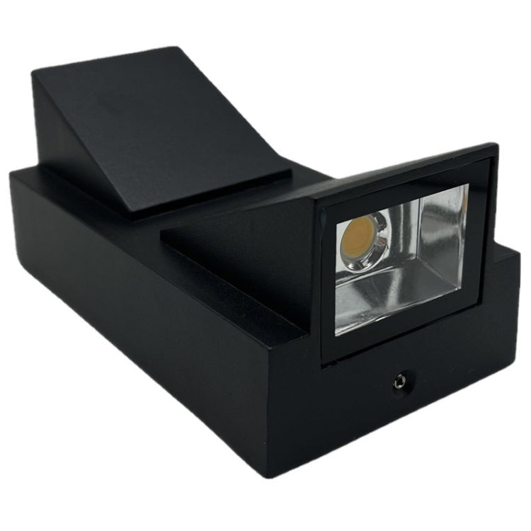 Outdoor Square Waterproof Wall Light, Power: Double K 6W(Warm White)
