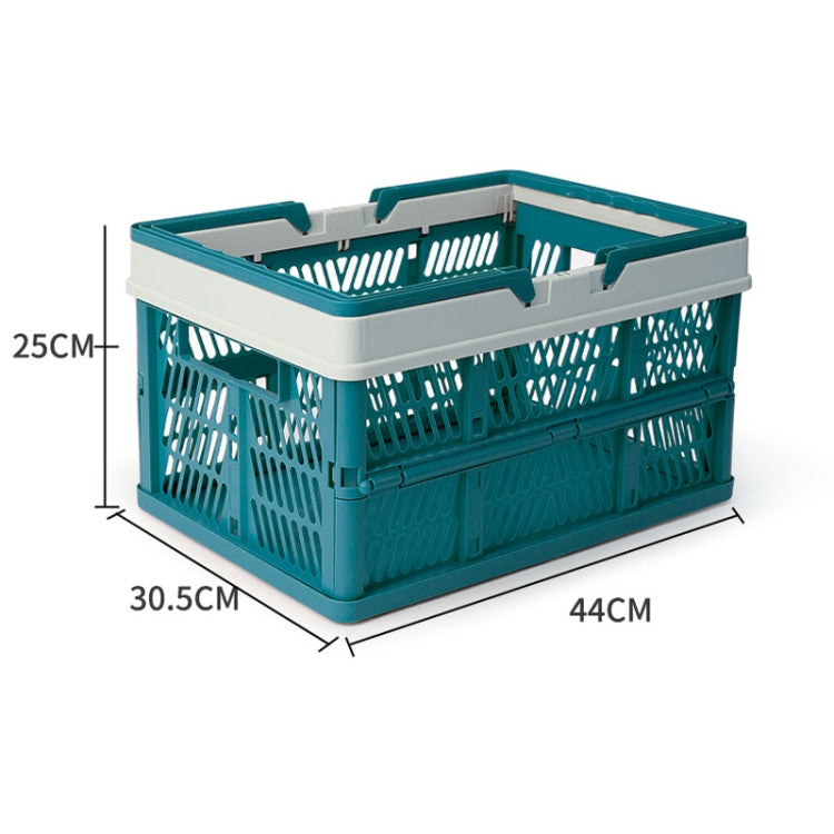 Foldable Picnic Basket Supermarket Shopping Basket,Size: 25x30.5x44cm(Green Coffee)