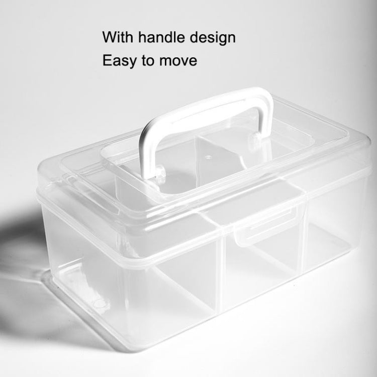Portable Medicine Box Home Medicine Plastic Storage Box, Style: Long Large