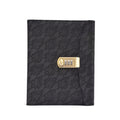 WZJZ0114 A5 Imitation Leather Thickened Password Notebook(Black)