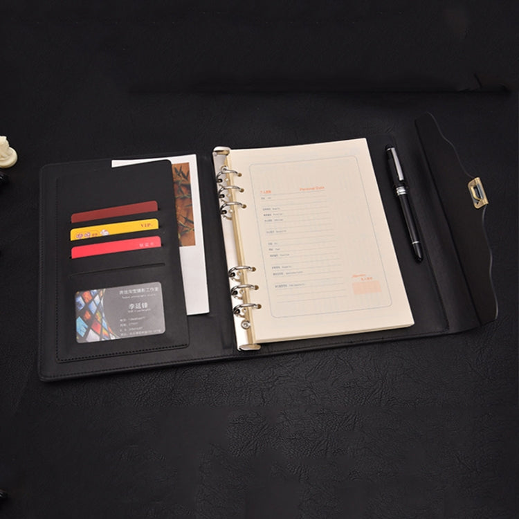 WZJZ0114 A5 Imitation Leather Thickened Password Notebook(Pink)
