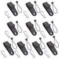 Windproof Canopy Fixed Tent Clip Rope Buckle Set 10 Clips+10 White Dot Ropes+10 Silver Buckles