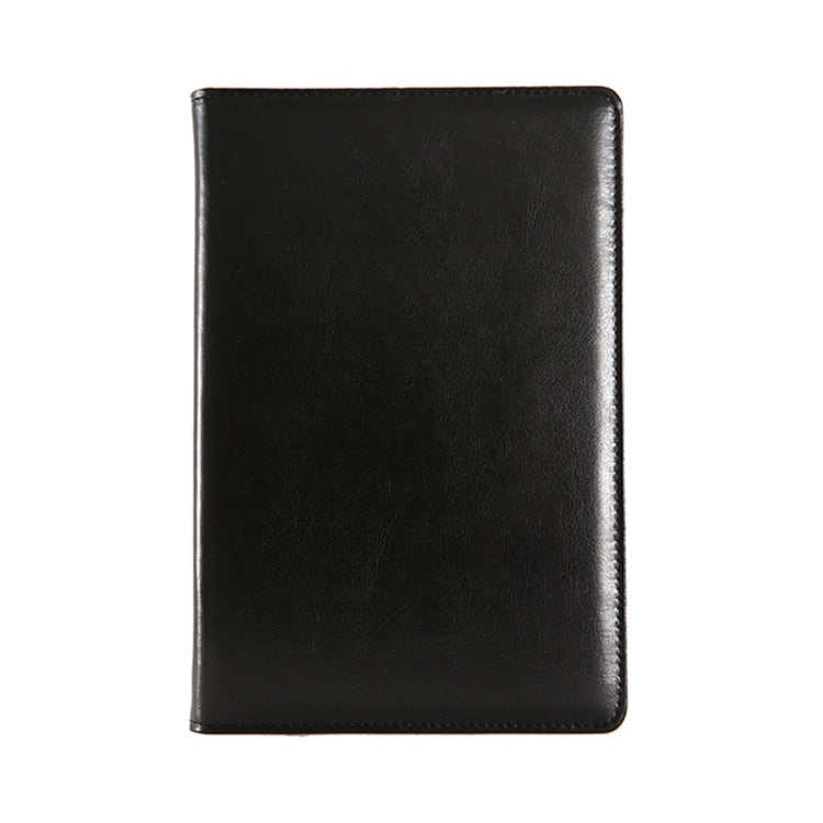WZJZ0101 PU Leather Thickened Notebook, Specification: A5(Black)